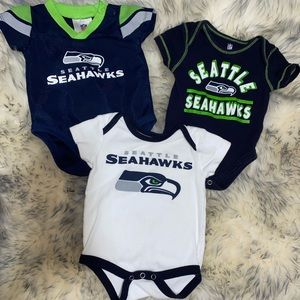Seahawk onesie bundle 0/3m